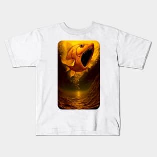 Deep Waters Vintage Art Kids T-Shirt